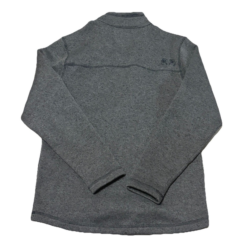 Kuiu Mens L Base Camp Pullover Sweater Gray Quarter Zip Outdoor Fleece Hunt Hike - Picture 4 of 4